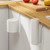 Bathroom Paper Towel Rack Wall Mounted Shelf Bathroom No-Punch Tissue Hook(White)