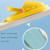 EVA Light Bottom Non-Slip Small Shark Slippers For Children, Size: 180(Yellow)