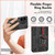For Tecno Spark Go 2024 Variety Brave Armor Finger Loop Holder Phone Case(Black)