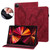 For iPad Pro 12.9 2022 / 2021 / 2020 Big Butterfly Embossed Leather Tablet Case(Red)