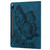 For Samsung Galaxy Tab S9 Ultra / S8 Ultra Big Butterfly Embossed Leather Tablet Case(Blue)