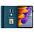 For Samsung Galaxy Tab S9 Ultra / S8 Ultra Big Butterfly Embossed Leather Tablet Case(Blue)