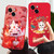 For iPhone 15 Pro New Year Red Silicone Shockproof Phone Case(Year OF The Dragon)