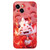 For iPhone 15 Plus New Year Red Silicone Shockproof Phone Case(Happy Dragon Doll)