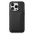 For iPhone 12 Pro Max Calf Texture Card Bag Design Full Coverage Phone Case(Black)