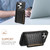 For iPhone 11 Pro Crocodile Texture Card Bag Design Full Coverage Phone Case(Black)