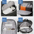 OUMANTU 2023 Large Capacity Waterproof Laptop Backpack Business Travel Shoulders Bag with External USB Charging Port(Grey)