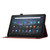 For Amazon Fire HD 10 2023 Butterfly Cat Embossing Leather Tablet Case(Red)