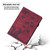 For Amazon Fire HD 10 2023 Butterfly Cat Embossing Leather Tablet Case(Red)