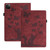 For iPad Pro 12.9 2022 / 2021 / 2020 Butterfly Cat Embossing Leather Tablet Case(Red)