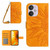 For Xiaomi Redmi 13C 5G Skin Feel Sun Flower Embossed Flip Leather Phone Case with Lanyard(Yellow)