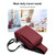 OUMANTU 903 Oxford Cloth Chest Bag Business Casual One-shoulder Crossbody Bag(Red)