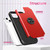 For iPhone 15 Plus L2 Rotating Ring Holder Magnetic Phone Case(Red)