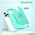 For iPhone 12 Pro Max L2 Rotating Ring Holder Magnetic Phone Case(Mint Green)