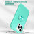 For iPhone 12 Pro Max L2 Rotating Ring Holder Magnetic Phone Case(Mint Green)