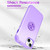 For iPhone 15 L2 Rotating Ring Holder Magnetic Phone Case(Light Purple)
