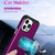 For iPhone 14 Pro Max L2 Rotating Ring Holder Magnetic Phone Case(Dark Purple)