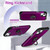 For iPhone 15 L2 Rotating Ring Holder Magnetic Phone Case(Dark Purple)