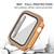 For Apple Watch Series 6 / 5 / 4 / SE 40mm Plating Dual-Row Diamond PC Watch Case with Film(Gold)