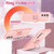 For Samsung Galaxy S21 FE 5G L2 Rotating Ring Holder Magnetic Phone Case(Rose Gold)