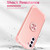 For Samsung Galaxy S21 FE 5G L2 Rotating Ring Holder Magnetic Phone Case(Rose Gold)