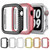 For Apple Watch Series 9 / 8 / 7 45mm Plating Dual-Row Diamond Hollow PC Watch Case(Gold)