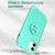 For iPhone 11 L2 Rotating Ring Holder Magnetic Phone Case(Mint Green)