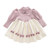 Girls Sweater Dress Bubble Sleeve Knitted Princess Dress  110cm(Light Blue)