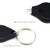 2 PCS Mini Pocket Keychain Flashlight Micro LED Squeeze Light Outdoor Camping Ultra Bright Emergency Key Ring Light Torch Lamp(Black)
