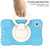 For Samsung Galaxy Tab A9 8.7 2023 Silicone Hybrid PC Tablet Case with Shoulders Strap(Sky Blue)