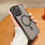 For iPhone 15 MagSafe Skin Feel Phone Case with Lens Film(Black)