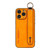 For iPhone 11 Pro Lambskin Wristband Holder Phone Case(Orange)