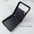 For Samsung Galaxy Z Flip4 i.Crystal Lambskin Three-piece Folding Phone Case(Green)