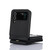 For Samsung Galaxy Z Flip4 Card Slots Folding RFID Phone Case with Long Lanyard(Black)