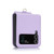 For Samsung Galaxy Z Flip3 Card Slots Folding Phone Case with Long Lanyard(Light Purple)