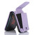For Samsung Galaxy Z Flip3 Card Slots Folding Phone Case with Long Lanyard(Light Purple)