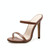 Ladies High Heel Sandals Fashion Sexy Strappy Sandals, Size: 39(Brown)