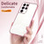 For Samsung Galaxy S21 Ultra 5G Transparent Plating Fine Hole Phone Case(Transparent)