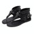 Ladies Belt Buckle Flip Flops Casual Flat Sandals, Size: 38(Black)