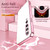 For Xiaomi Mi 10 5G Transparent Plating Fine Hole Phone Case(Pink)