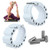 A Pair Outdoor Sports Running Fitness Yoga Load Bracelet Training Plus Heavy Silicone Wristband(White)