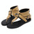 Ladies Belt Buckle Flip Flops Casual Flat Sandals, Size: 37(Light Brown)