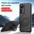 For Xiaomi Redmi K50 Pro Magsafe Hidden Fold Holder Full Coverage Shockproof Phone Case(Black)