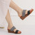 Ladies Sandals And Slippers Fashionable Outer Wear Platform High Heels, Size: 38(Golden)
