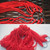 2 PCS 9 Strand Nylon Rope Hammock Portable Camping Leisure Mesh Hammock(Blue)