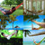 2 PCS 9 Strand Nylon Rope Hammock Portable Camping Leisure Mesh Hammock(Blue)