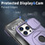 For iPhone 14 Pro Camshield MagSafe Ring Holder Armor Phone Case(Purple)