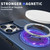 For iPhone 15 Plus Camshield MagSafe Ring Holder Armor Phone Case(Blue)