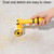 Portable Roller Sticker Bee Shaped Pet Hair Cleaner And Remover(Pink)