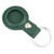 For AirTag Shockproof Anti-scratch Leather Protective Case Cover with Hang Loop Key Chain(Deep Green)